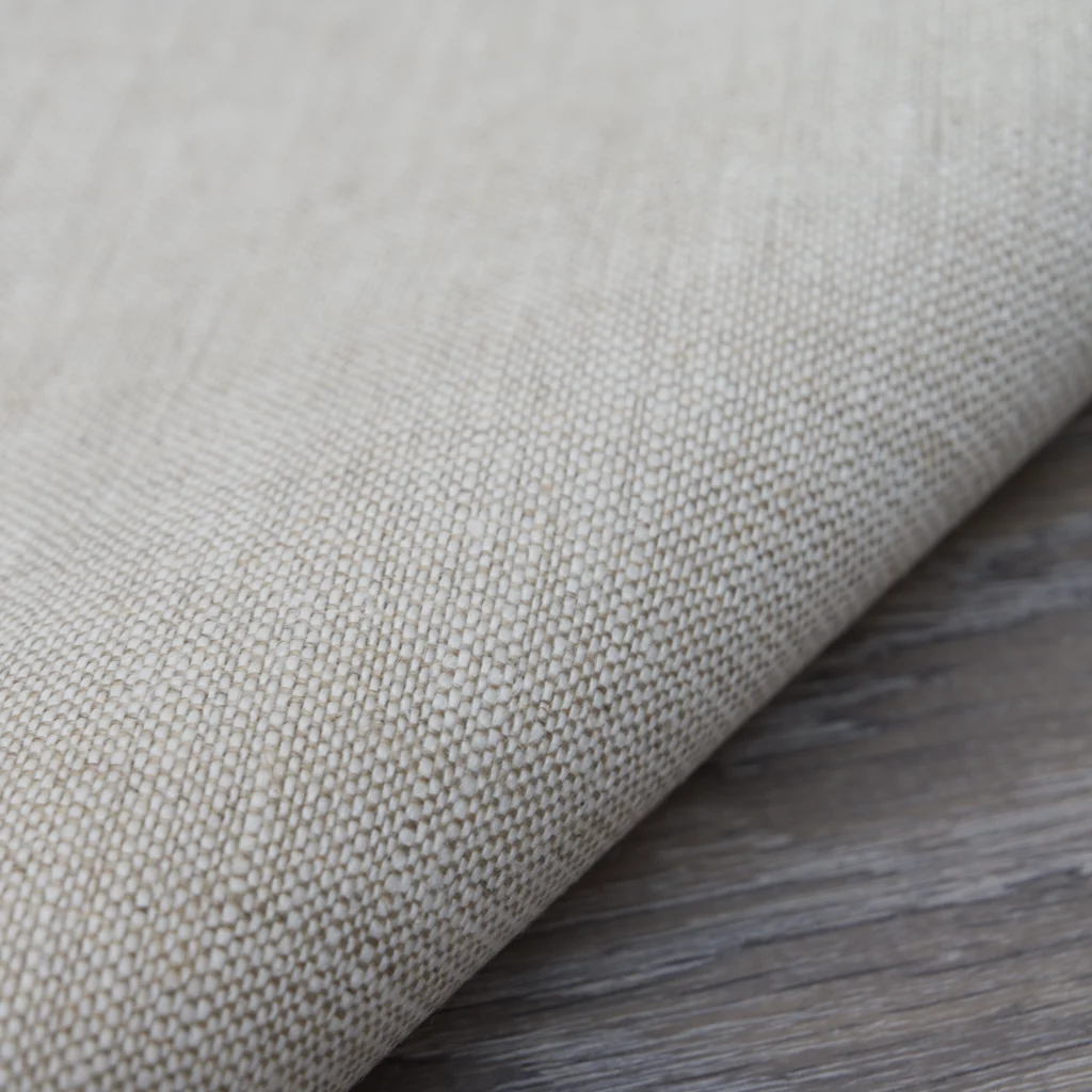 Heavy Weight Chambray Oatmeal Linen fabric - Y1514OT060CFU01WT