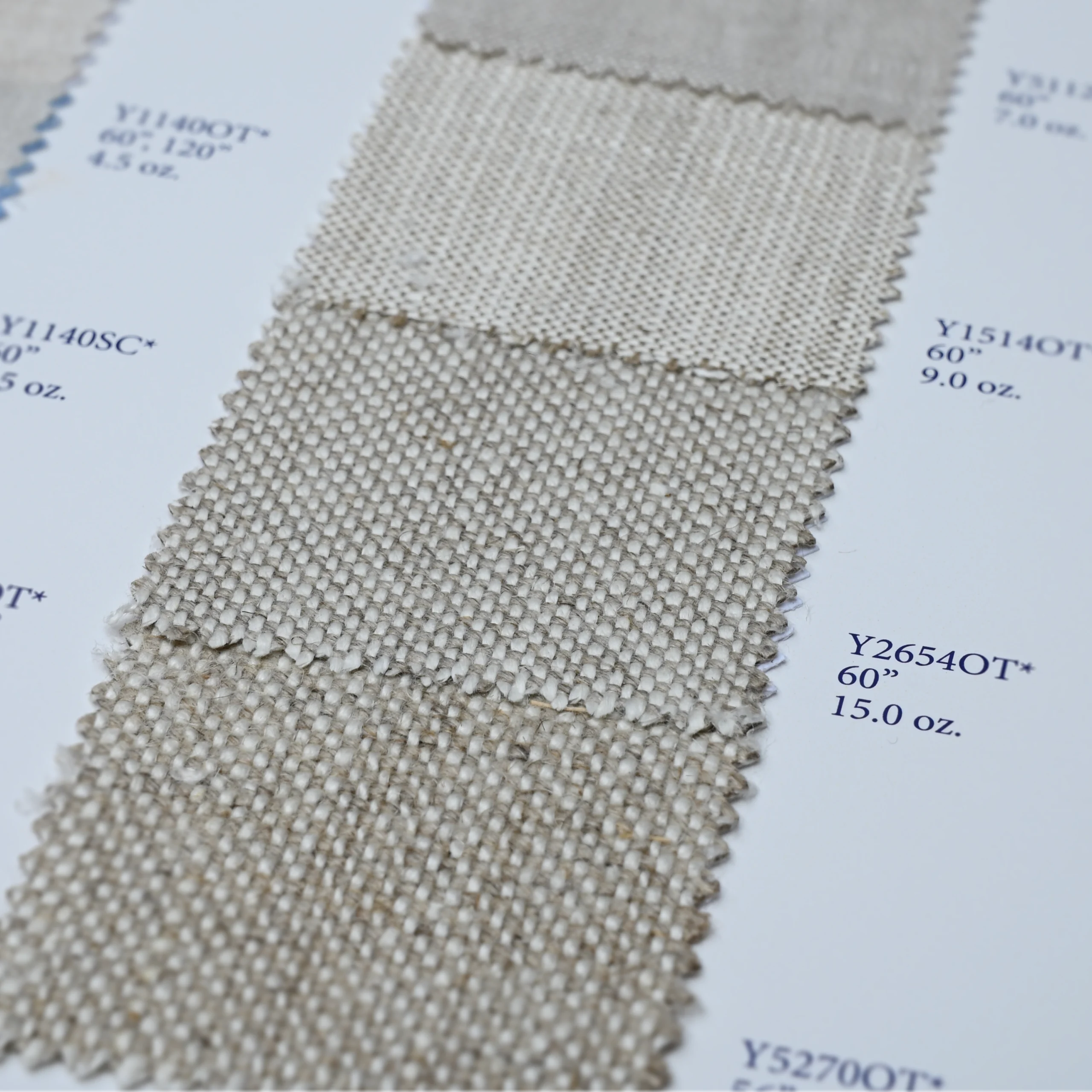 Heavy Weight Chambray Oatmeal Linen Fabric