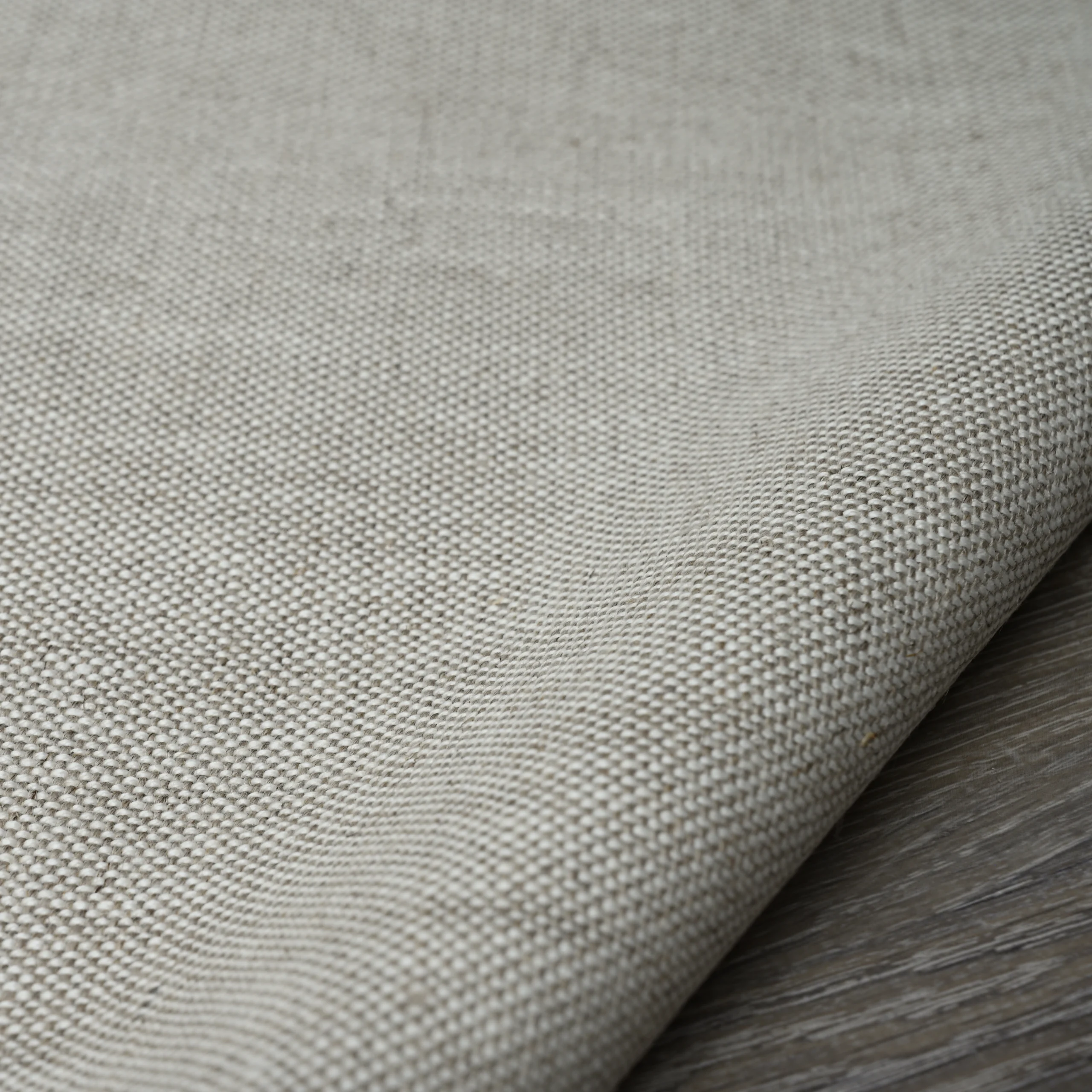 Heavy Weight Chambray Oatmeal Linen Fabric