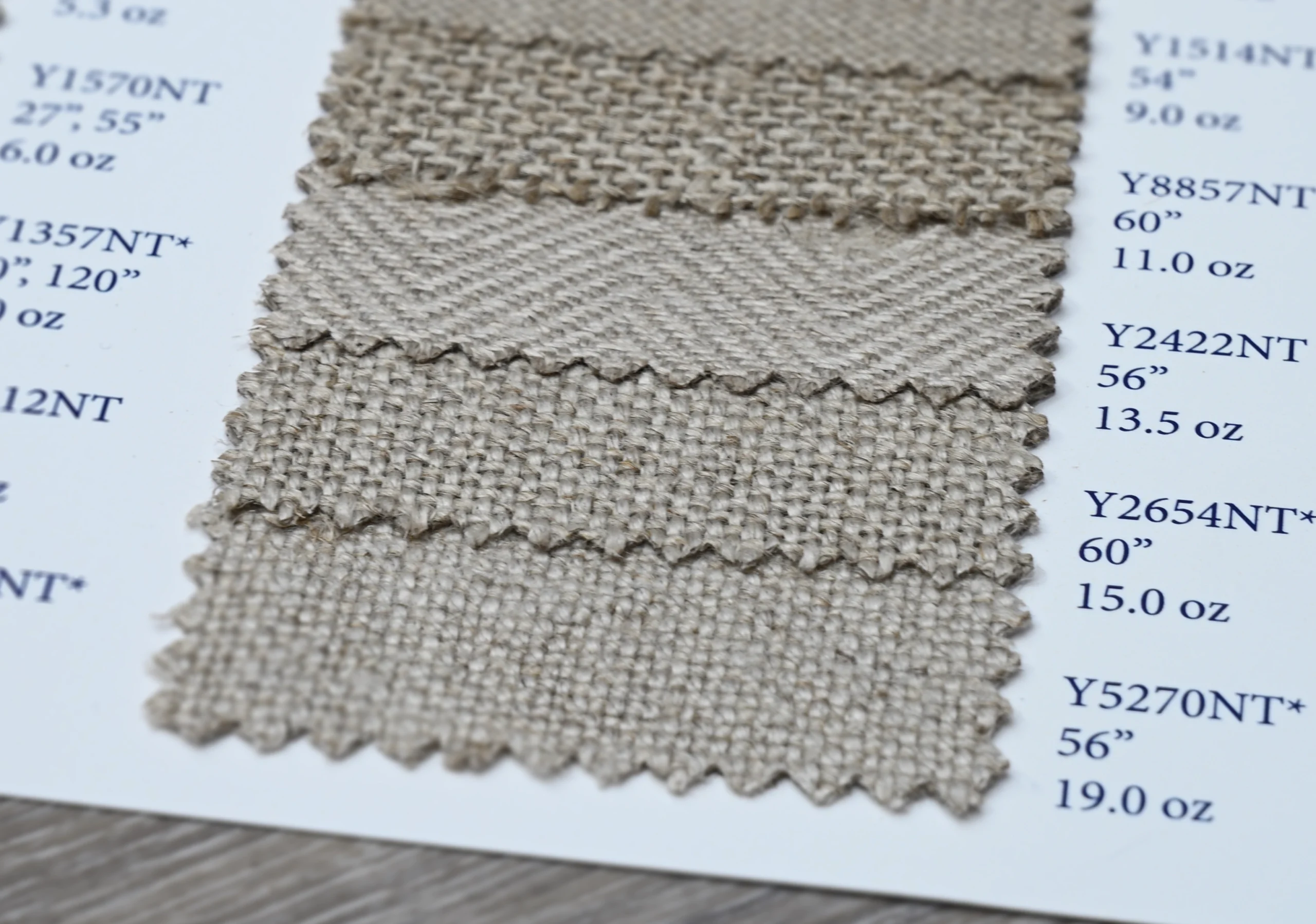 Heavy Weight Natural Linen Fabric - Swatch