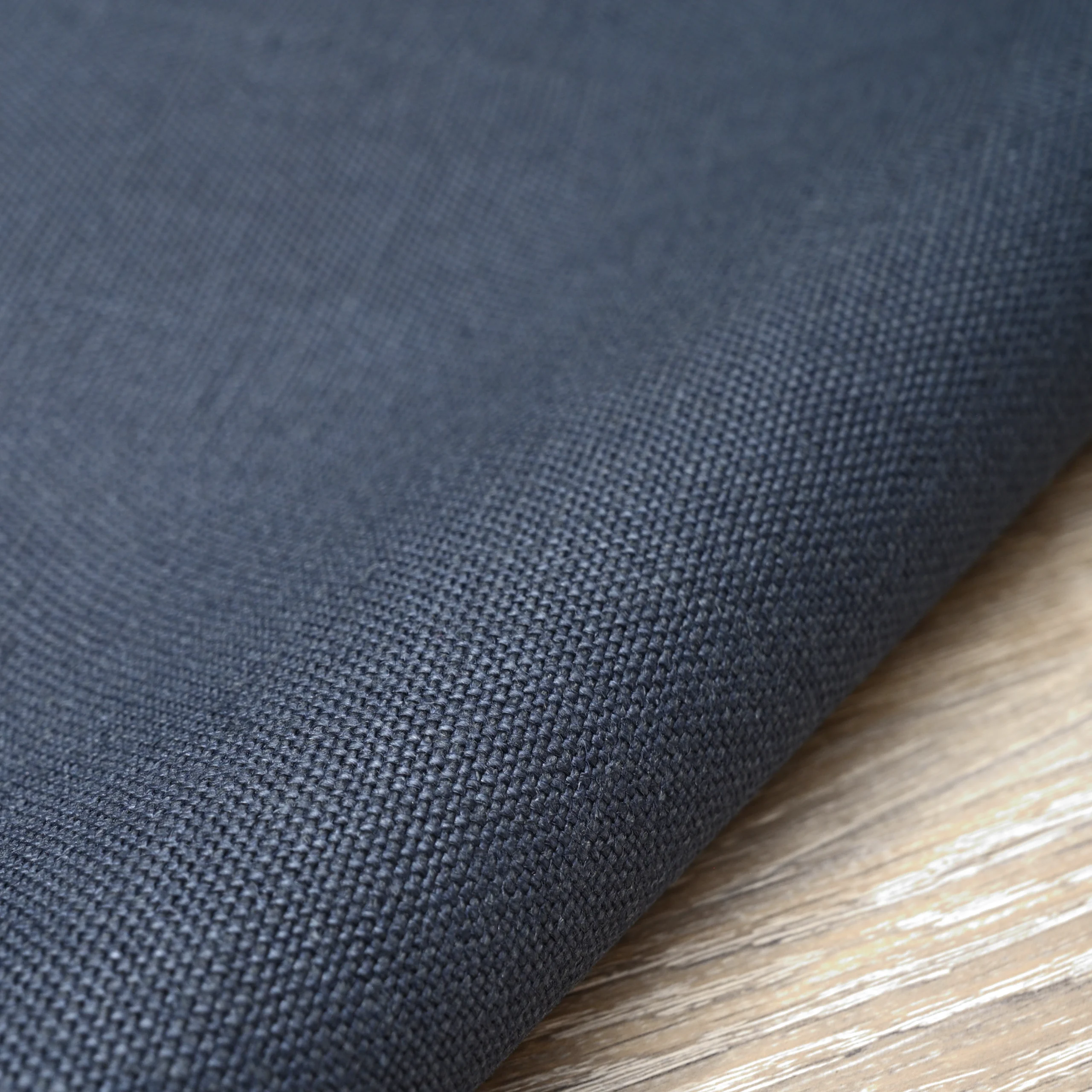 Heavy Weight Navy Linen Fabric
