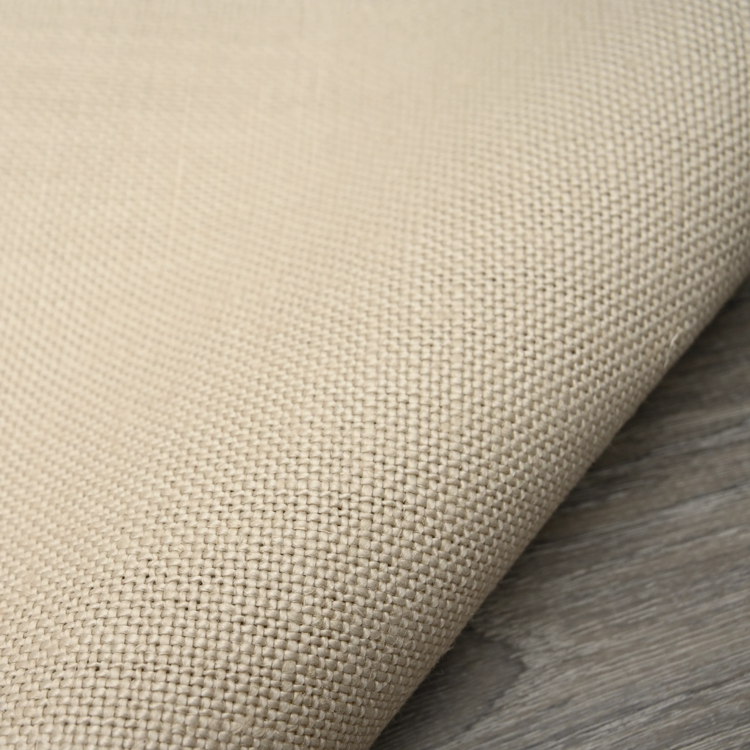 Heavy Weight Taupe Linen Fabric
