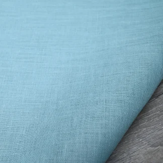 Light Weight Aqua Linen Fabric