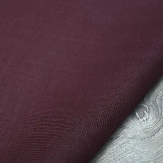 Light Weight Burgundy Linen Fabric