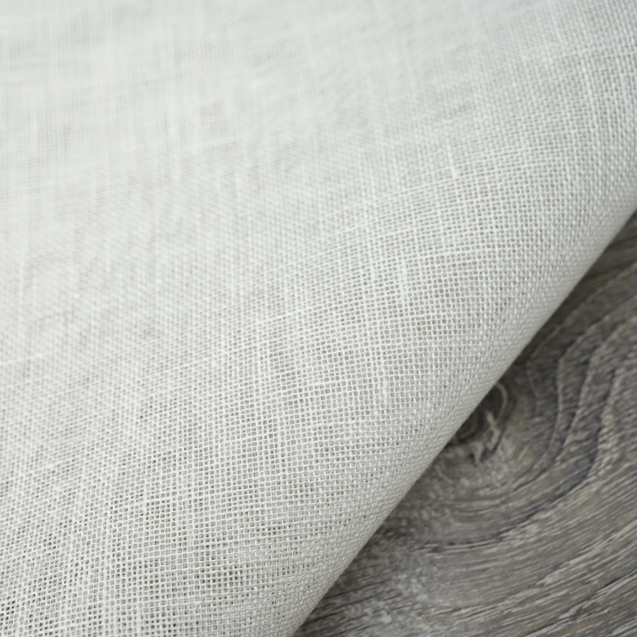 Light Weight Solid Oyster Linen Fabric