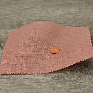Medium Weight Pink Clover Linen fabric