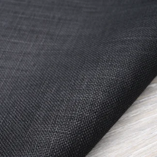 Medium Weight Black Linen Fabric