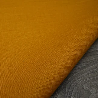 Medium Weight Mustard Linen Fabric