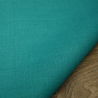 Medium Weight Turquoise Linen Fabric