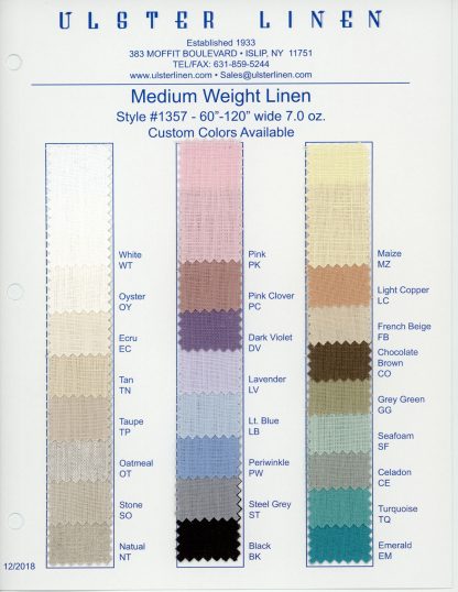 Medium Weight Linen Fabric