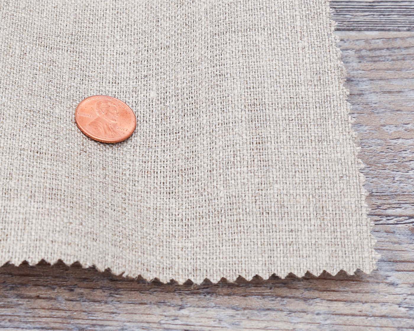 Heavy Weight Natural Linen fabric - Y1514NT054 - Ulster Linen