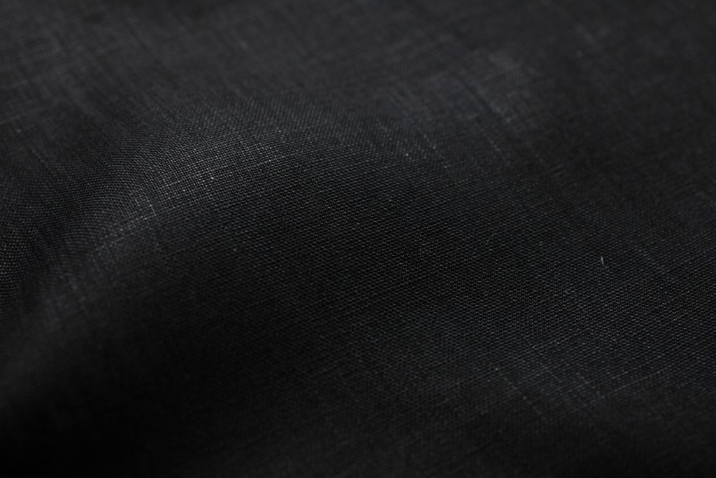 Light Weight Black Linen Narrow- Y1000BK045 - Ulster Linen