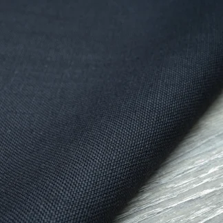 Heavy Weight Black Linen Fabric