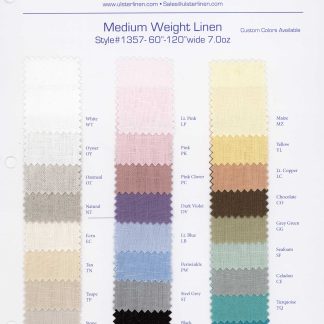 Medium Weight Linen Fabric Swatch Card -1357