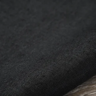 Medium Weight Black Linen Fabric