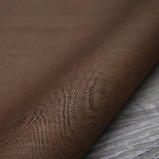 Medium Weight Chocolate Linen fabric