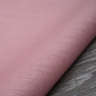 Medium Weight Pink Clover Linen fabric